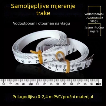Samoljepljiva prozirna ravnala s centimetarskom skalom, vodootporna naljepnica