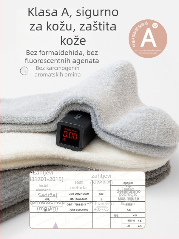 Dječje čarape do sredine potkoljenice – podstavljene flisom, debele i tople, dvostrano baršunaste površine, unisex za djecu 1–3 godine, Zima 2025