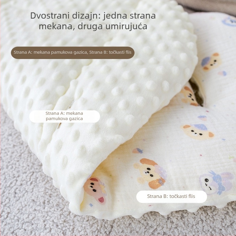 Podloga za kolica – pamukasti jastuk s dizajnom crtani film, sve sezone, za djecu 1–3 godine