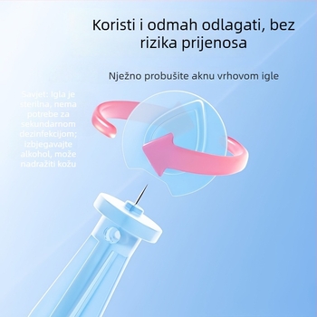 Jednokratna igla za akne od nehrđajućeg čelika, za komedone i crne točkice (izuzetno tanka)