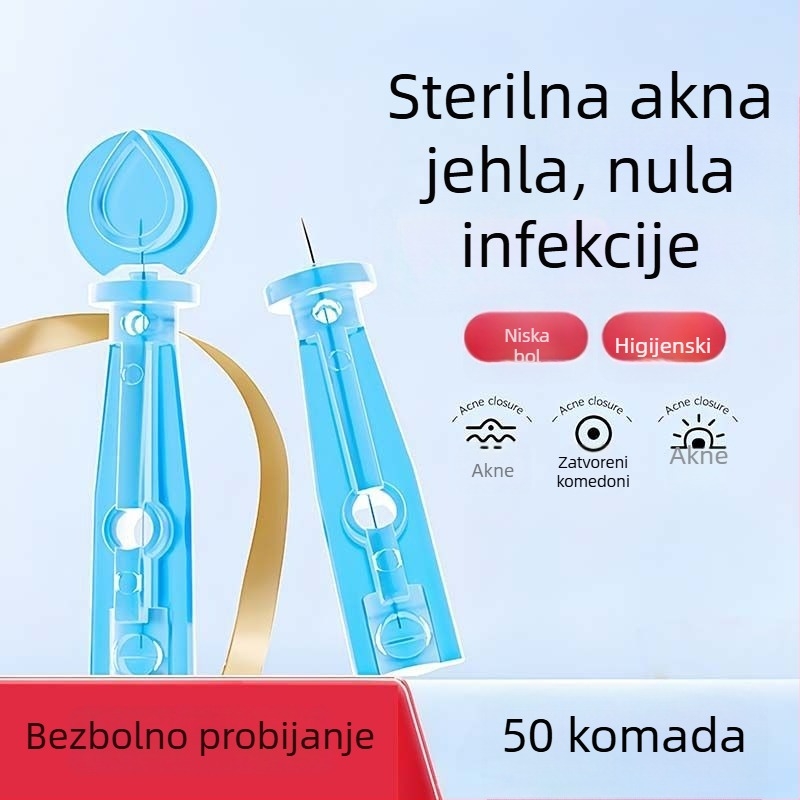 Jednokratna igla za akne od nehrđajućeg čelika, za komedone i crne točkice (izuzetno tanka)
