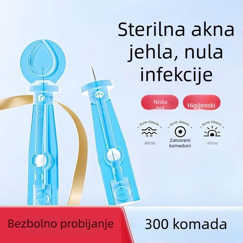 Jednokratna igla za akne od nehrđajućeg čelika, za komedone i crne točkice (izuzetno tanka)