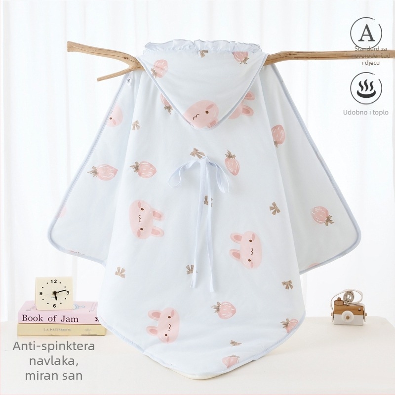 Deka za novorođenče u porodni odjel, debela pamucna deka s poliesterom, uzorak životinja, za proljeće, jesen i zimu