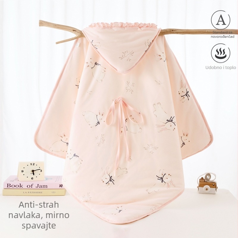 Deka za novorođenče u porodni odjel, debela pamucna deka s poliesterom, uzorak životinja, za proljeće, jesen i zimu