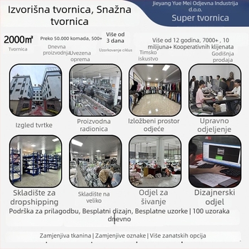 Pleteni pulover s reverom, dugi rukavi, 100% poliester, prozračan i topao