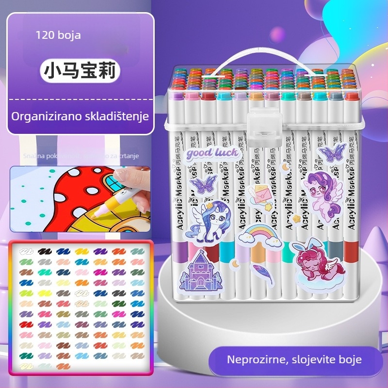 Akril marker za djecu — vodootporan, za pranje, DIY akvarel marker