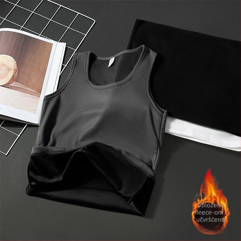 Termalna bezrukavna baza slojeva majica - flis podstava, 95% poliester, labav kroj, za jesen