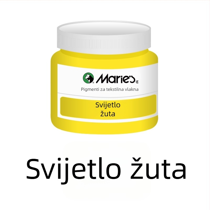 Tekstilna pigmentna boja s biljnim pigmentima – 50 ml po bočici, vodootporna, otporna na izblijedivanje
