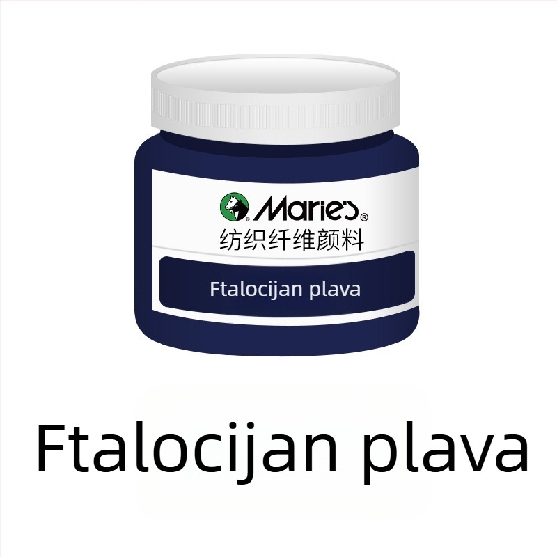 Tekstilna pigmentna boja s biljnim pigmentima – 50 ml po bočici, vodootporna, otporna na izblijedivanje