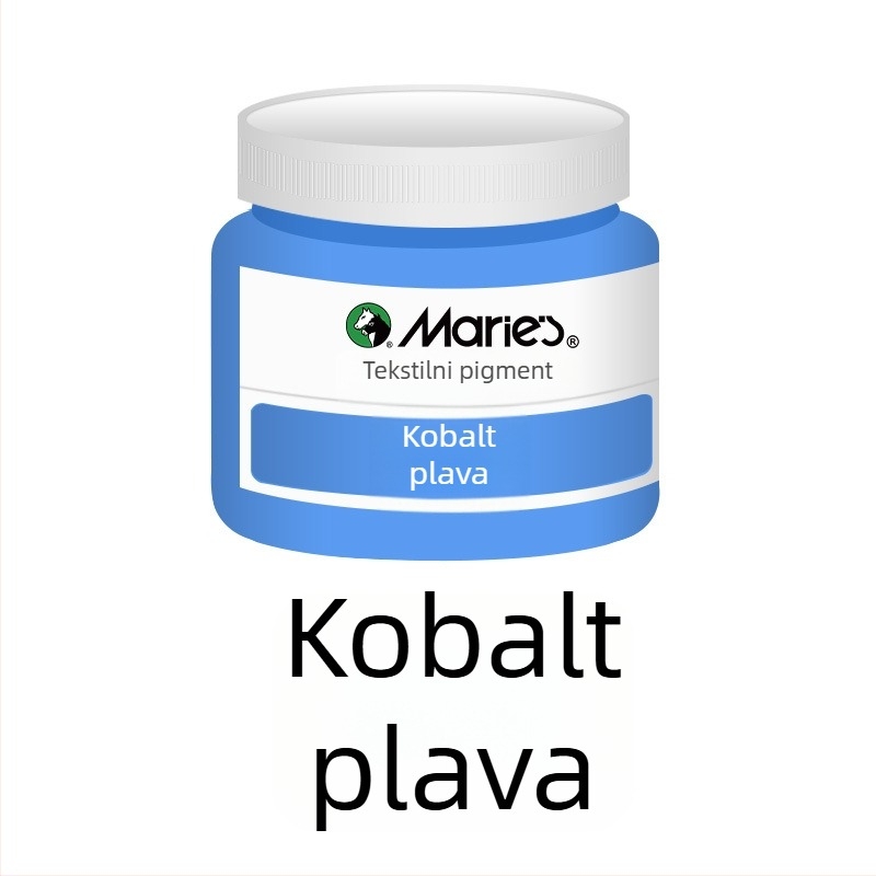 Tekstilna pigmentna boja s biljnim pigmentima – 50 ml po bočici, vodootporna, otporna na izblijedivanje