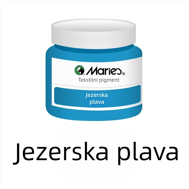 Tekstilna pigmentna boja s biljnim pigmentima – 50 ml po bočici, vodootporna, otporna na izblijedivanje