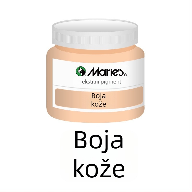 Tekstilna pigmentna boja s biljnim pigmentima – 50 ml po bočici, vodootporna, otporna na izblijedivanje