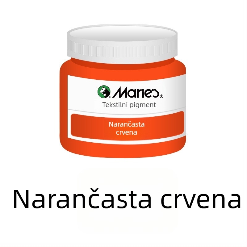 Tekstilna pigmentna boja s biljnim pigmentima – 50 ml po bočici, vodootporna, otporna na izblijedivanje