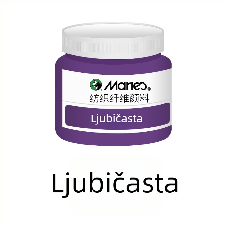 Tekstilna pigmentna boja s biljnim pigmentima – 50 ml po bočici, vodootporna, otporna na izblijedivanje