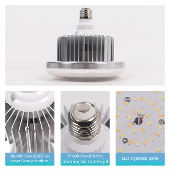 Fotografska rasvjeta za dopunjavanje s E27, 45–100W, podešiva temperatura boje 2500K–9900K, 220V, model 000504