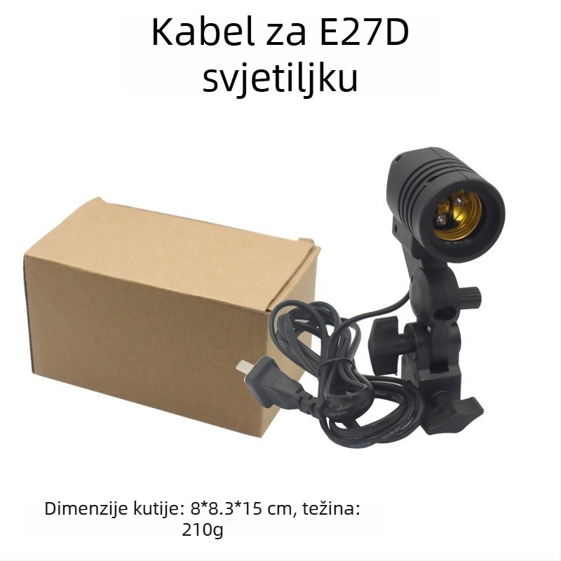 Fotografska rasvjeta za dopunjavanje s E27, 45–100W, podešiva temperatura boje 2500K–9900K, 220V, model 000504