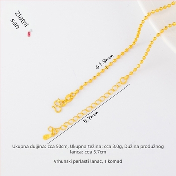 DIY dodaci za nakit – pozlaćeni bakar, elektroplatiranje, vintage stil, lanac s perlicama