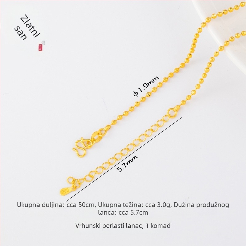 DIY dodaci za nakit – pozlaćeni bakar, elektroplatiranje, vintage stil, lanac s perlicama