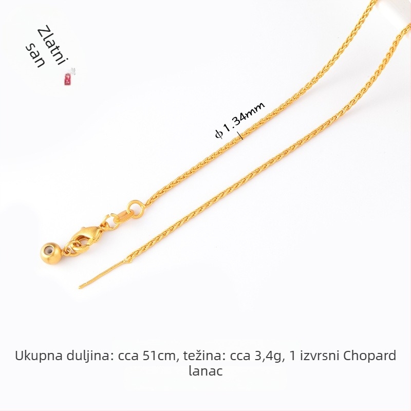 DIY dodaci za nakit – pozlaćeni bakar, elektroplatiranje, vintage stil, lanac s perlicama