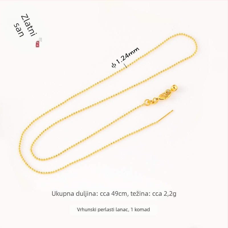 DIY dodaci za nakit – pozlaćeni bakar, elektroplatiranje, vintage stil, lanac s perlicama