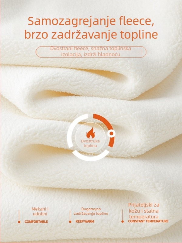 Muška debeli fleece majica s okruglim izrezom, dugi rukav, 270 g, poliester/spandeks smjesa 95,2%/4,8%