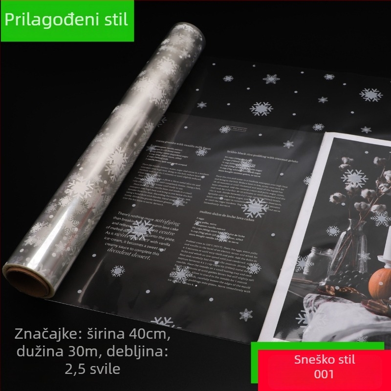 Prilagođeni BOPP papir za pakiranje darova, cvjetne bukete i dnevne potrebe pakiranja