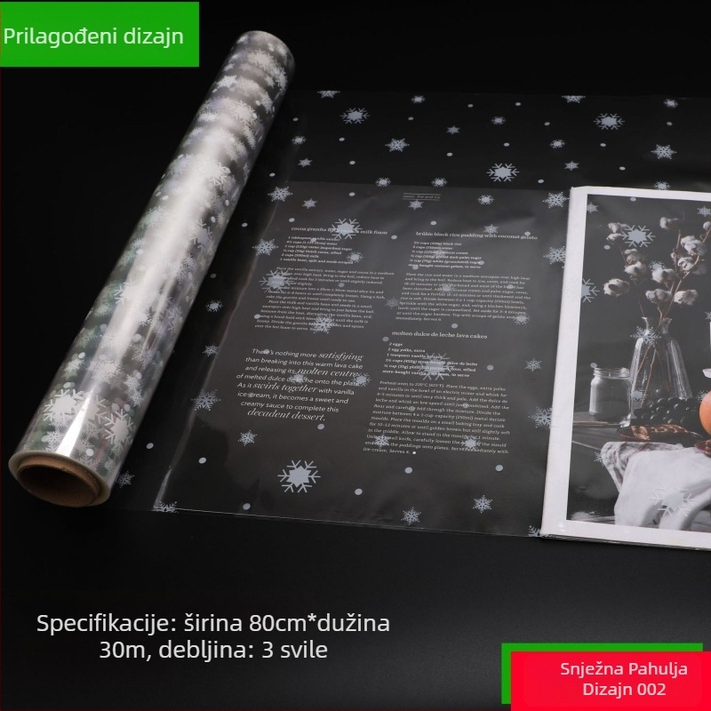 Prilagođeni BOPP papir za pakiranje darova, cvjetne bukete i dnevne potrebe pakiranja