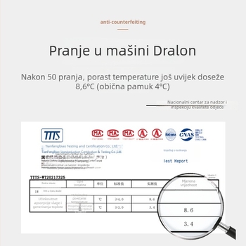 Muški termalni prsluk DeRong akril, 251–300 g/m², okrugli vrat, zadržava toplinu
