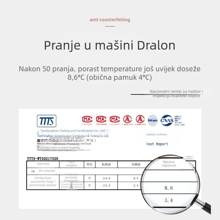 Muški termalni prsluk DeRong akril, 251–300 g/m², okrugli vrat, zadržava toplinu