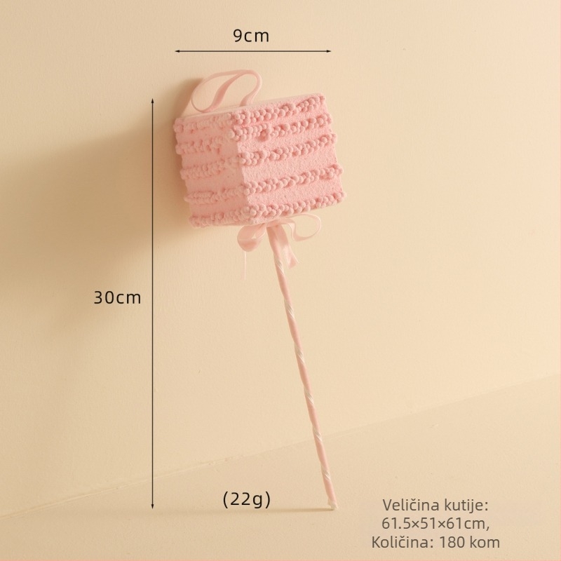 Božićni privjesak sa pahuljom i lizalicom štapićem, materijal Bubble, božićni stil, pakiranje pojedinačno