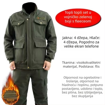 Otporno muško radno odijelo — najlonska tkanina, glavni materijal: lan, odrasli muškarac, s etiketu na ovratniku