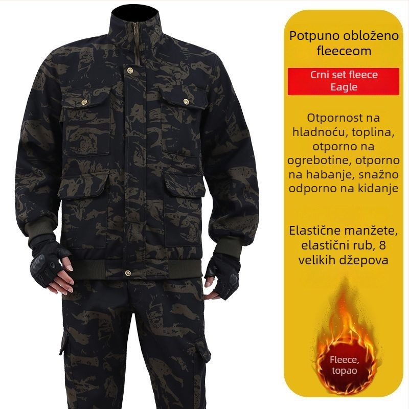 Otporno muško radno odijelo — najlonska tkanina, glavni materijal: lan, odrasli muškarac, s etiketu na ovratniku