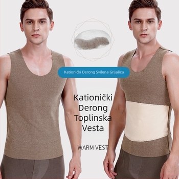 Topli prsluk od De Velvet tkanine, bezšivan, V-izrez, dvostruko slojevito, debljina 251–300 g/m², poliester 80–90%