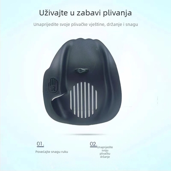 Plivački trener s ručnim perajama za početnike — PC materijal, brend More waves, prilagodljiv, licencirana privatna oznaka