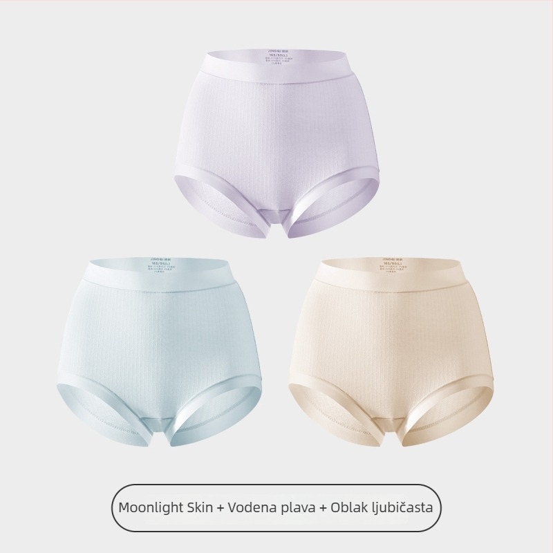 Materinski donji rublje s antibakterijskim modalom, visok pas, za kasnu trudnoću