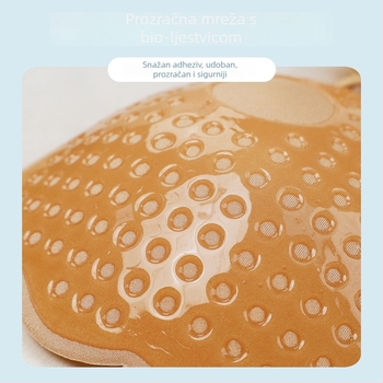 Vjenčano push-up donje rublje: nevidljivi grudnjak za velike grudi, prozračni najlon, krilasti oblik bradavice, tanak, seksi