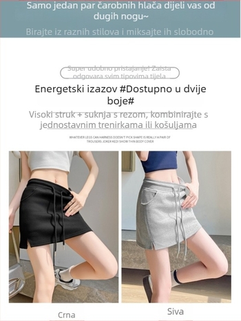 Pamuk A-linijska suknja, mikroelastična, ljeto 2025