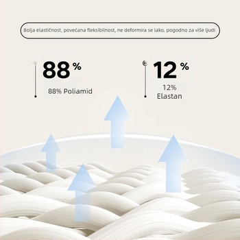 Plisirana sportska suknja A-line, visokim strukom, materijal: najlon 88% + podstava spandex 12%, jednobojna, kod JYJQ001