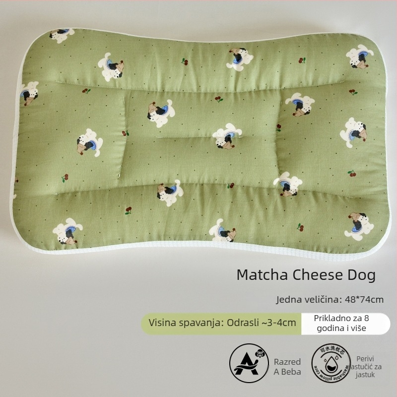 LIFE HOME Dječji jastuk za podršku vrata tijekom spavanja – visina 3–7 cm, punilo od poliesterskog vlakna, težina 0–0,5 kg