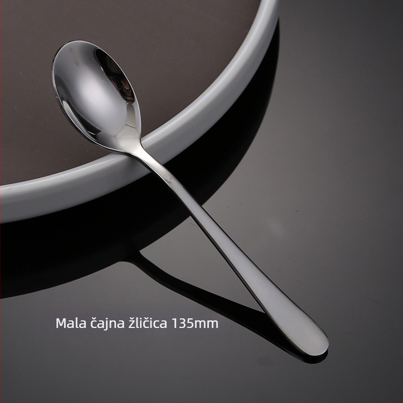Set noževa, vilica i žlica od nehrđajućeg čelika – monohromatski dizajn, moderan i jednostavan stil, specifikacije 888