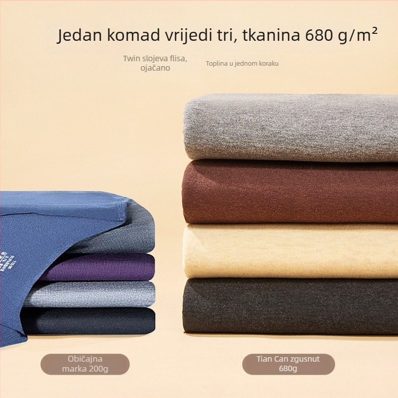 Termalna vest s grijanjem i antibakterijskim svojstvima, dvostruki sloj od poliesterske vlaknine