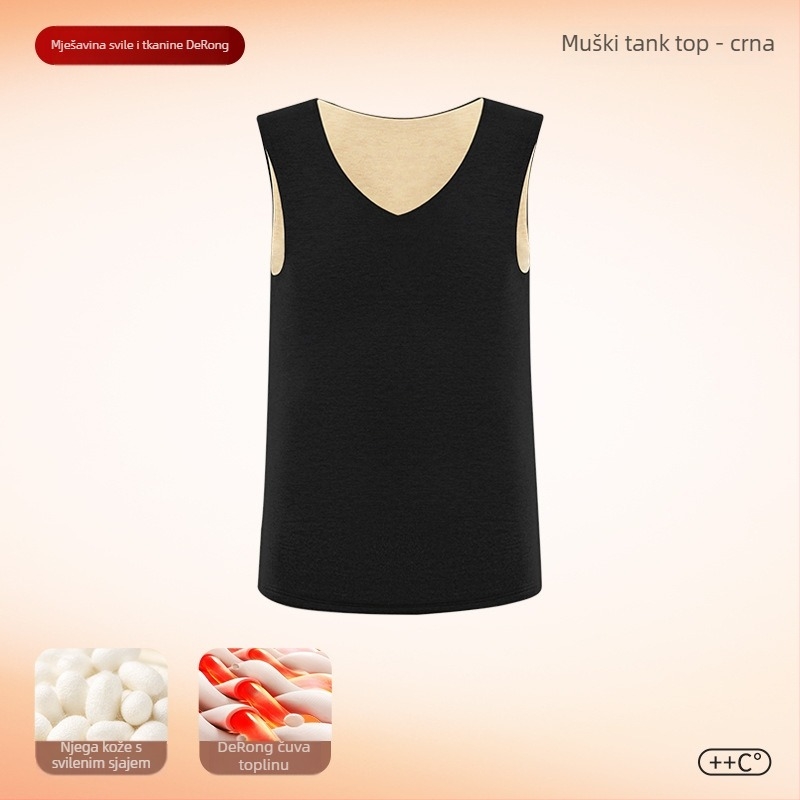 Termalna vest s grijanjem i antibakterijskim svojstvima, dvostruki sloj od poliesterske vlaknine