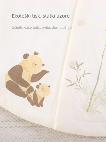 Dječji prsluk – 100% pamuk, poliester punjenje, poliester podstava, karikaturni uzorak, jednoredno zatvaranje