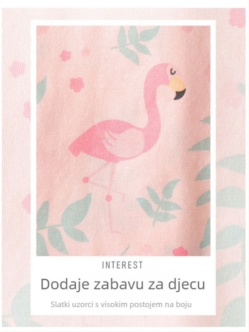 Dječji set pidžama od Lycra pamuka, unisex, za sve sezone, dugi rukavi i dugi hlače, 95% pamuk, prozračan, antibakterijski, odvodi vlagu