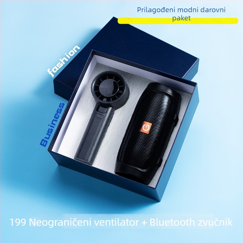 Poslovni darovni set od metala, moderni minimalistički stil, prilagođeno logo kao suvenir, marka Good luck