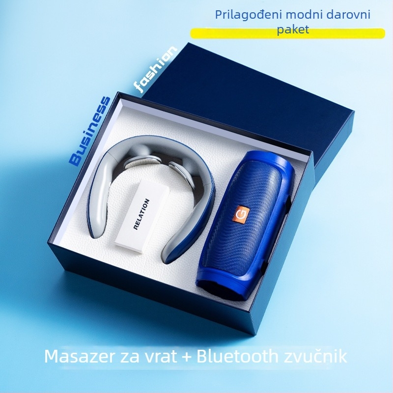 Poslovni darovni set od metala, moderni minimalistički stil, prilagođeno logo kao suvenir, marka Good luck