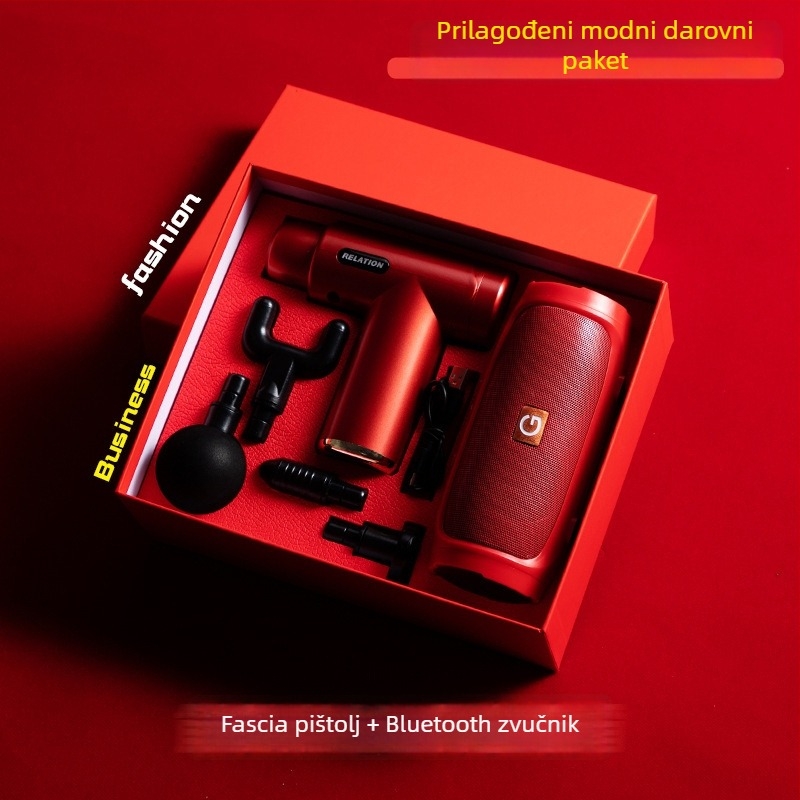 Poslovni darovni set od metala, moderni minimalistički stil, prilagođeno logo kao suvenir, marka Good luck