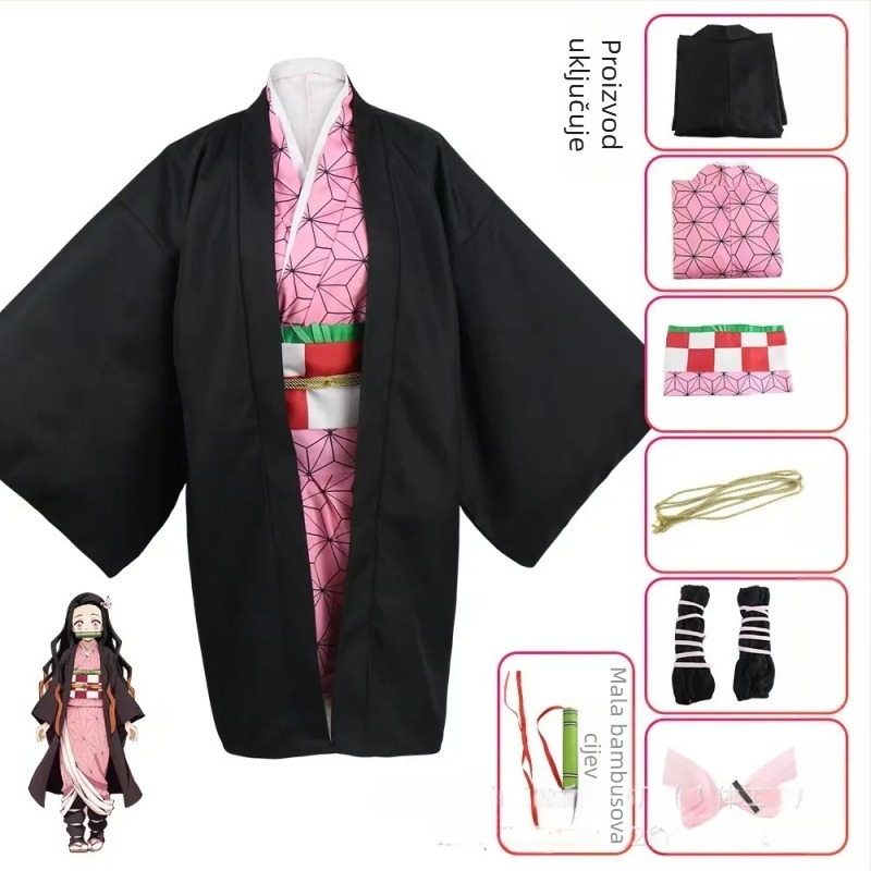 Cosplay Demon Slayer Haori s puff rukavima; poliester 50–70%; japanski stil; za igranje uloga u anime igrama; Dreamland; jesen 2025