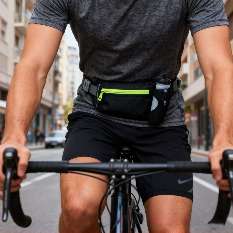 Poliesterska sportska torbica za struk za outdoor aktivnosti, prozračna i otporna na habanje, unisex, OEM brenda