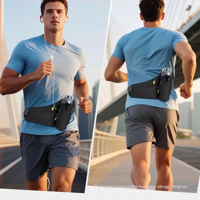 Poliesterska sportska torbica za struk za outdoor aktivnosti, prozračna i otporna na habanje, unisex, OEM brenda